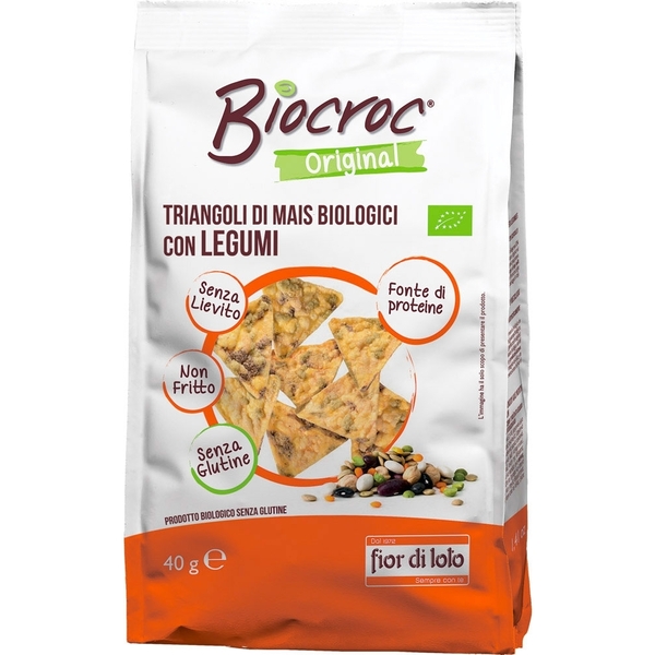 Biocroc triangoli con legumi